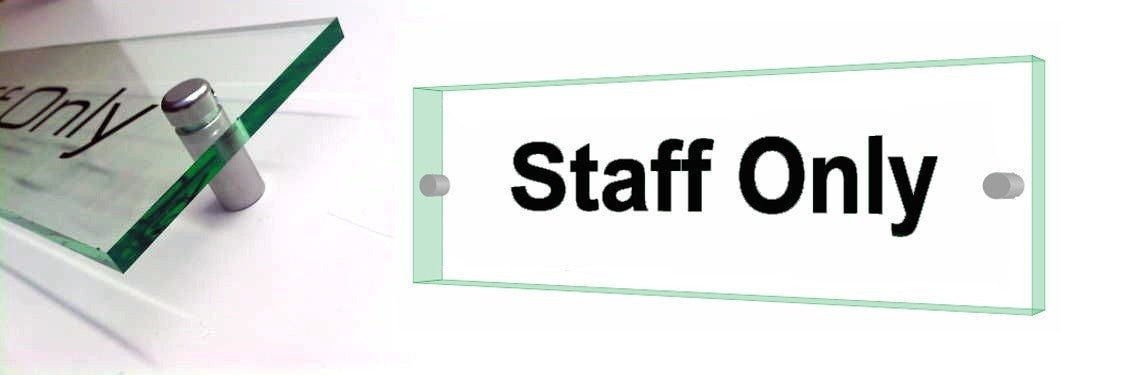 Acrylic Office Door sign - Stand Off Design - Uk House signs - Office signs - Acrylic Signs