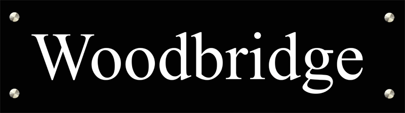 Black Aluminium Sign - Uk House signs - Office signs - Aluminium Signs