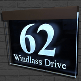 Britesign - LED House Number Sign - sign with lights - Uk House signs - Office signs - Illuminated signs