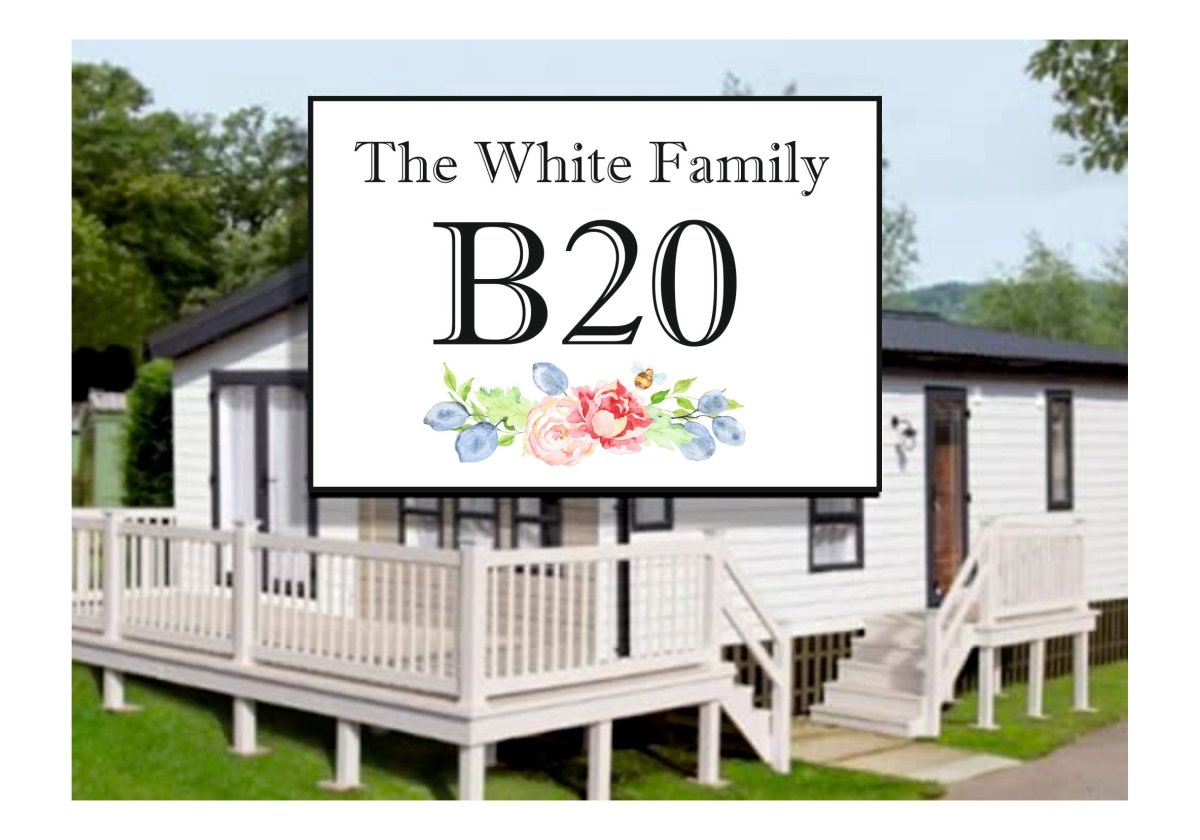 Caravan signs, personalised with choice of colour - Uk House signs - Office signs - Home & Garden