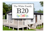 Caravan signs, personalised with choice of colour - Uk House signs - Office signs - Home & Garden