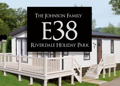 Caravan signs, personalised with choice of colour - Uk House signs - Office signs - Home & Garden