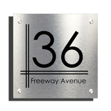 Freeway, Designer Contemporary House Sign Plaque