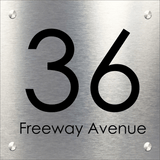 Freeway, Designer Contemporary House Sign Plaque - Uk House signs - Office signs - Aluminium Sign Part Plaque