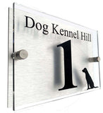 Dog , Personalised House sign - Uk House signs - Office signs - Acrylic Signs