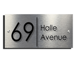 Halle Designer Acrylic 2 part House Number Plaque 12