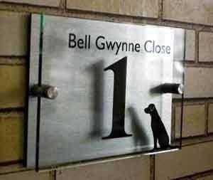 Dog , Personalised House sign - Uk House signs - Office signs - Acrylic Signs
