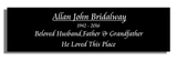 Memorial Bench Plaque | Stove Enamel - Uk House signs - Office signs -
