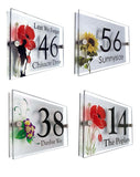 Personalised designer 2 part acrylic house sign - Uk House signs - Office signs - House Sign