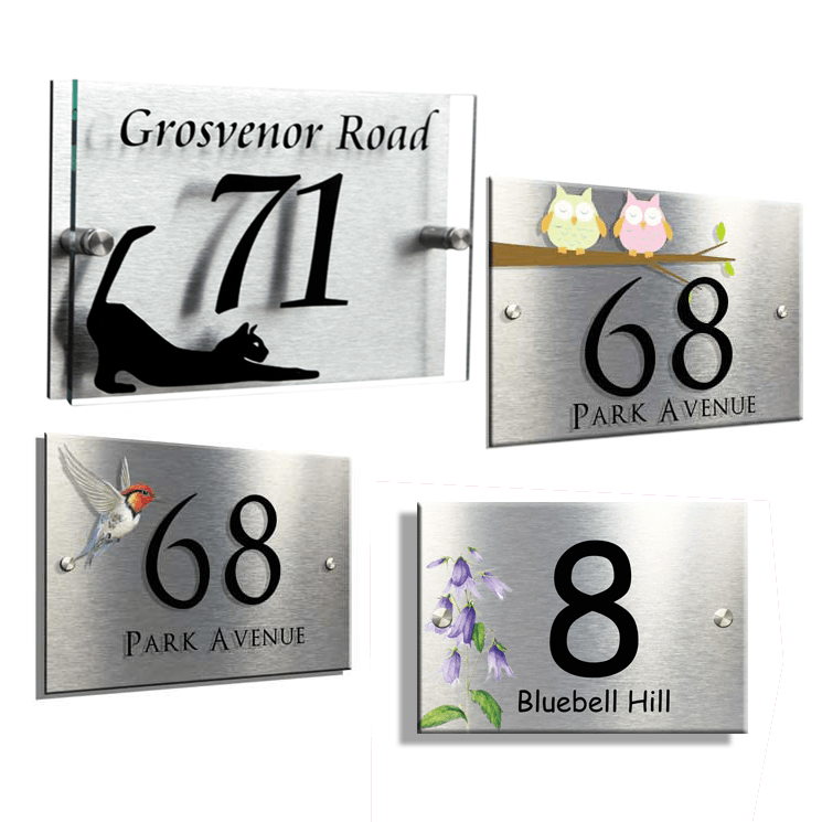 Personalised designer house sign - Uk House signs - Office signs - House Sign
