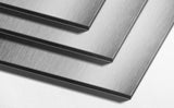 Silver Aluminium Sign - Landscape - Uk House signs - Office signs - Aluminium Signs