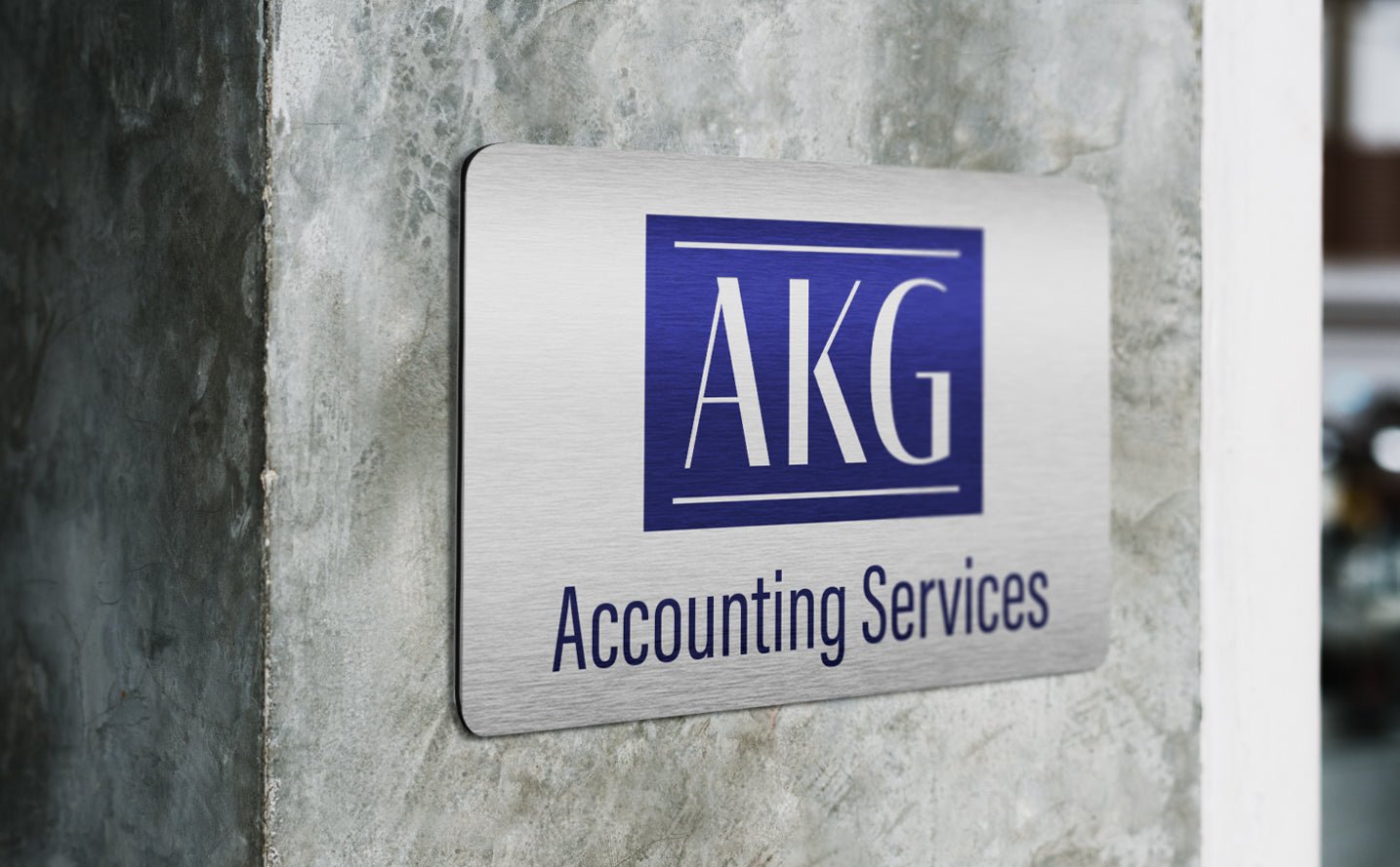 Silver Aluminium Sign - Landscape - Uk House signs - Office signs - Aluminium Signs