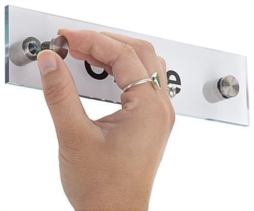 Single Part Acrylic Office Door Plaque - Stand Off Design - Uk House signs - Office signs - custom orders