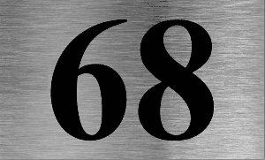 Small Door Number Plaque - Uk House signs - Office signs - House Sign