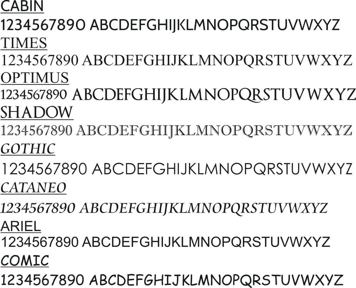 Small Door Number Plaque - Uk House signs - Office signs - House Sign