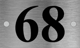 Small Door Number Plaque - Uk House signs - Office signs - House Sign