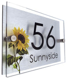 Personalised designer 2 part acrylic house sign