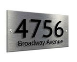 USA Style Designer Address Plaque | 12" x 6" - Uk House signs - Office signs - Acrylic Signs