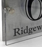 USA Style Designer Address Plaque | 12" x 6" - Uk House signs - Office signs - Acrylic Signs