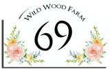 Wild Wood Designer Bridge House Number Plaque ~ Aluminium