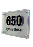 Churchill, acrylic glass look designer House sign - A4 - Uk House signs - Office signs - Acrylic Signs