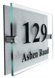 Ashen, modern house number sign