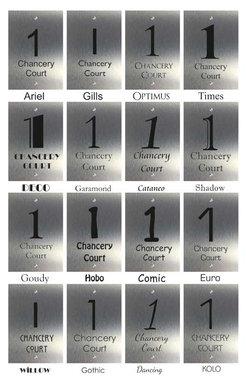 Ashen. portrait style modern house number sign - Uk House signs - Office signs - house signs
