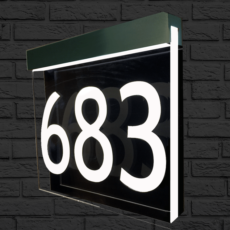 Britesign LED House Number Plaque - sign with lights - Uk House signs - Office signs - Illuminated signs