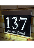Britesign - LED House Number Sign - sign with lights - Uk House signs - Office signs - Illuminated signs