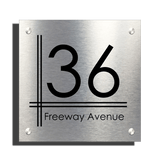 Freeway, Designer Contemporary House Sign Plaque - Uk House signs - Office signs - Aluminium Sign Part Plaque