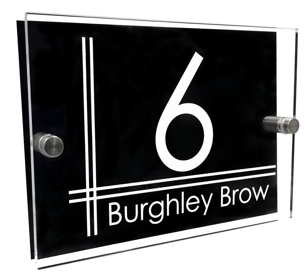 Freeway Design II, contemporary house Sign Plaque – Uk House signs ...