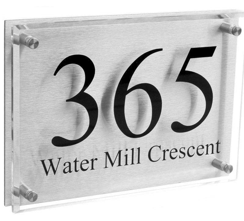 Ashen, acrylic house number sign - Uk House signs - Office signs - house signs