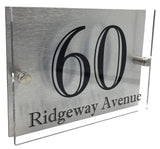Ashen, acrylic house number sign - Uk House signs - Office signs - house signs