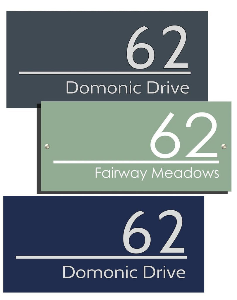 Gemma Designer Acrylic 2 part House Sign 12