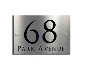Mini Designer Acrylic Door Number Plaque - Uk House signs - Office signs - Acrylic Signs