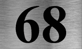 Small Door Number Plaque - Uk House signs - Office signs - House Sign