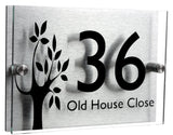 Small Tree, Acrylic House sign - Uk House signs - Office signs - Acrylic Signs