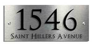 USA Style Designer Address Plaque | 12" x 6" - Uk House signs - Office signs - Acrylic Signs